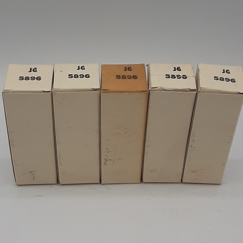 NOS New In Box GE JG 5896 Submini Vacuum Tubes 1954 Set of 5 Vintage USA